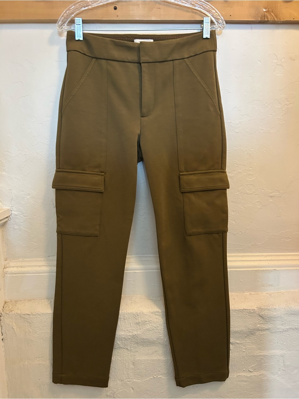 Anthropologie Olive Green Cargo Slim Pants